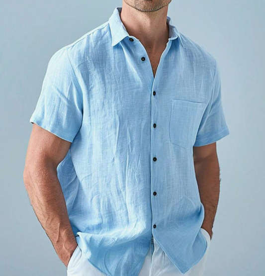 Roberto - Camisa casual de unicolor