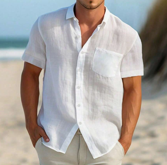 Roberto - Camisa casual de unicolor