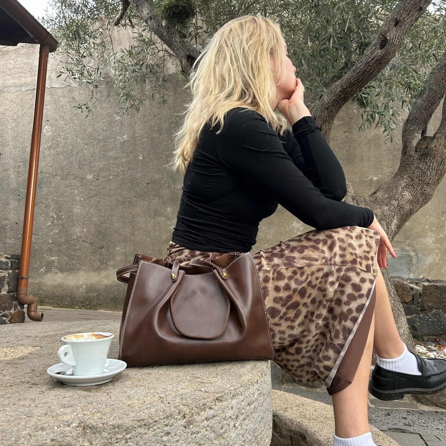 Aurora Vegan Leather Tote