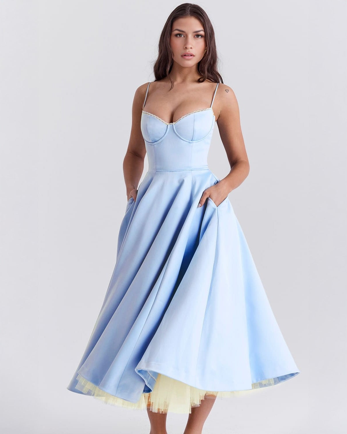 Calista Duchess Midi Dress