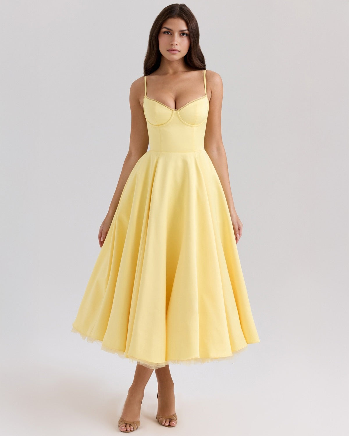 Calista Duchess Midi Dress