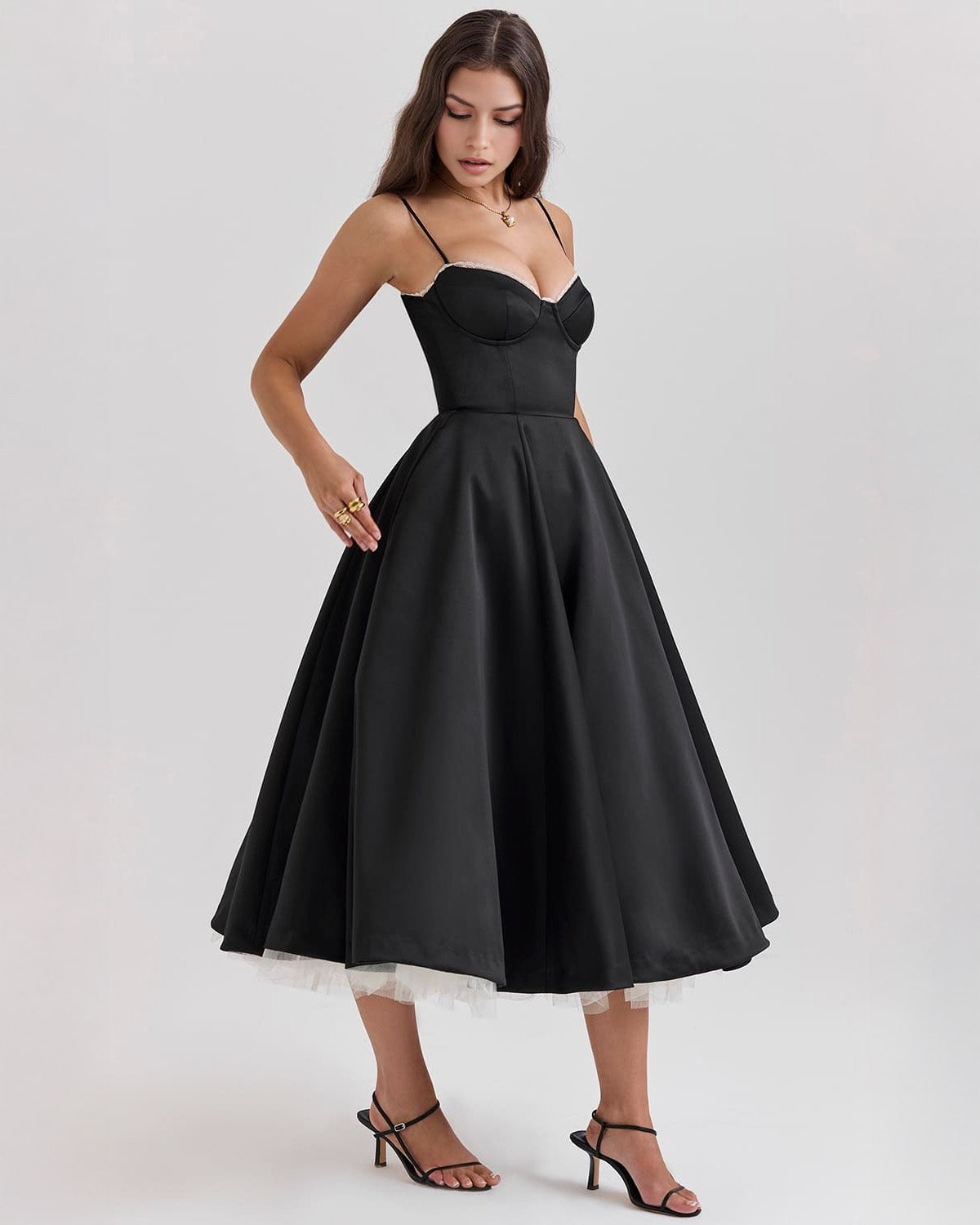 Calista Duchess Midi Dress
