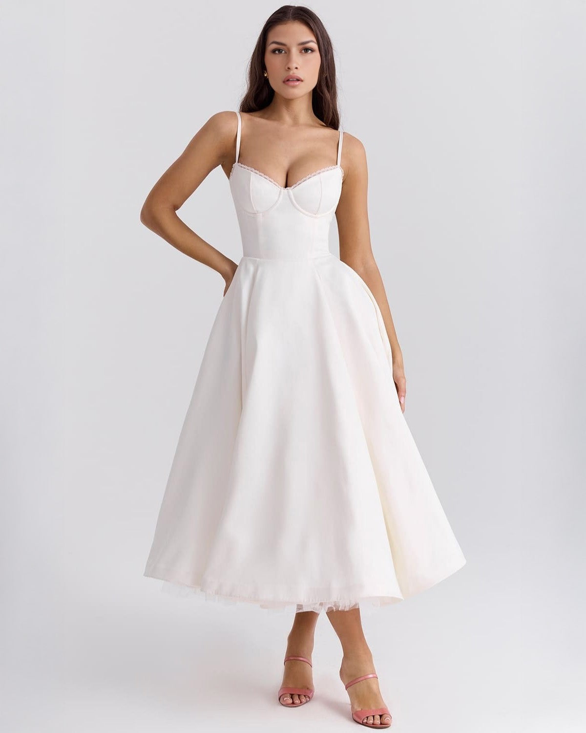 Calista Duchess Midi Dress