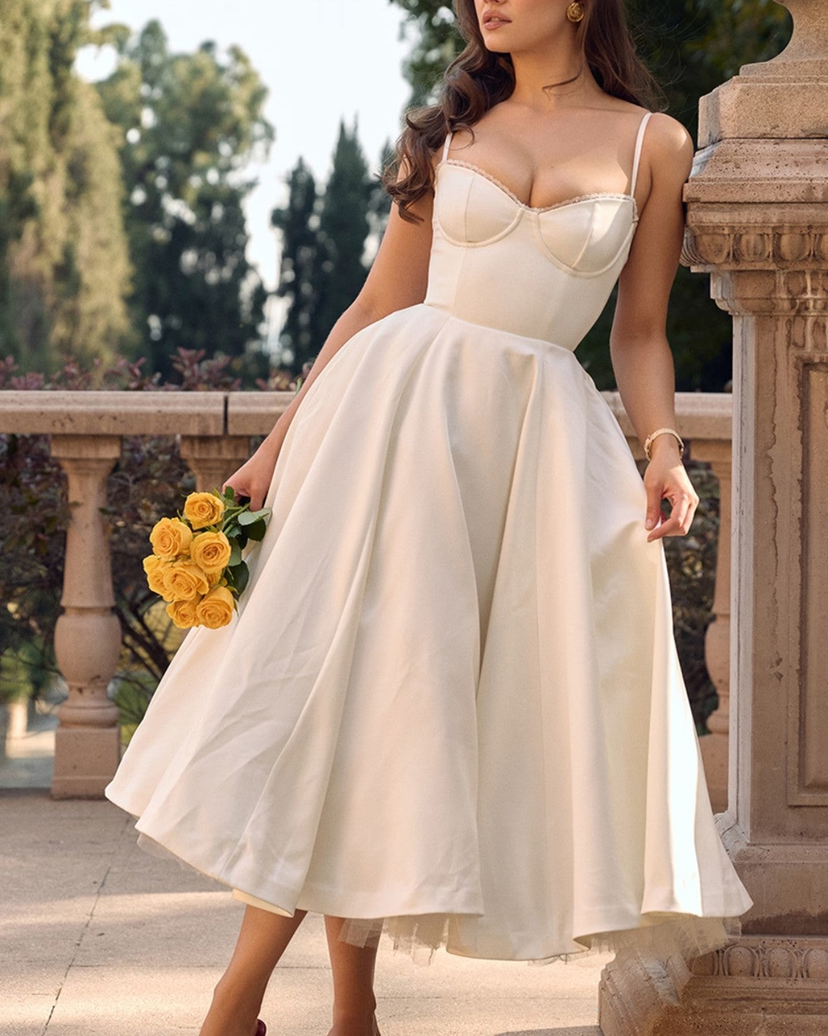 Calista Duchess Midi Dress