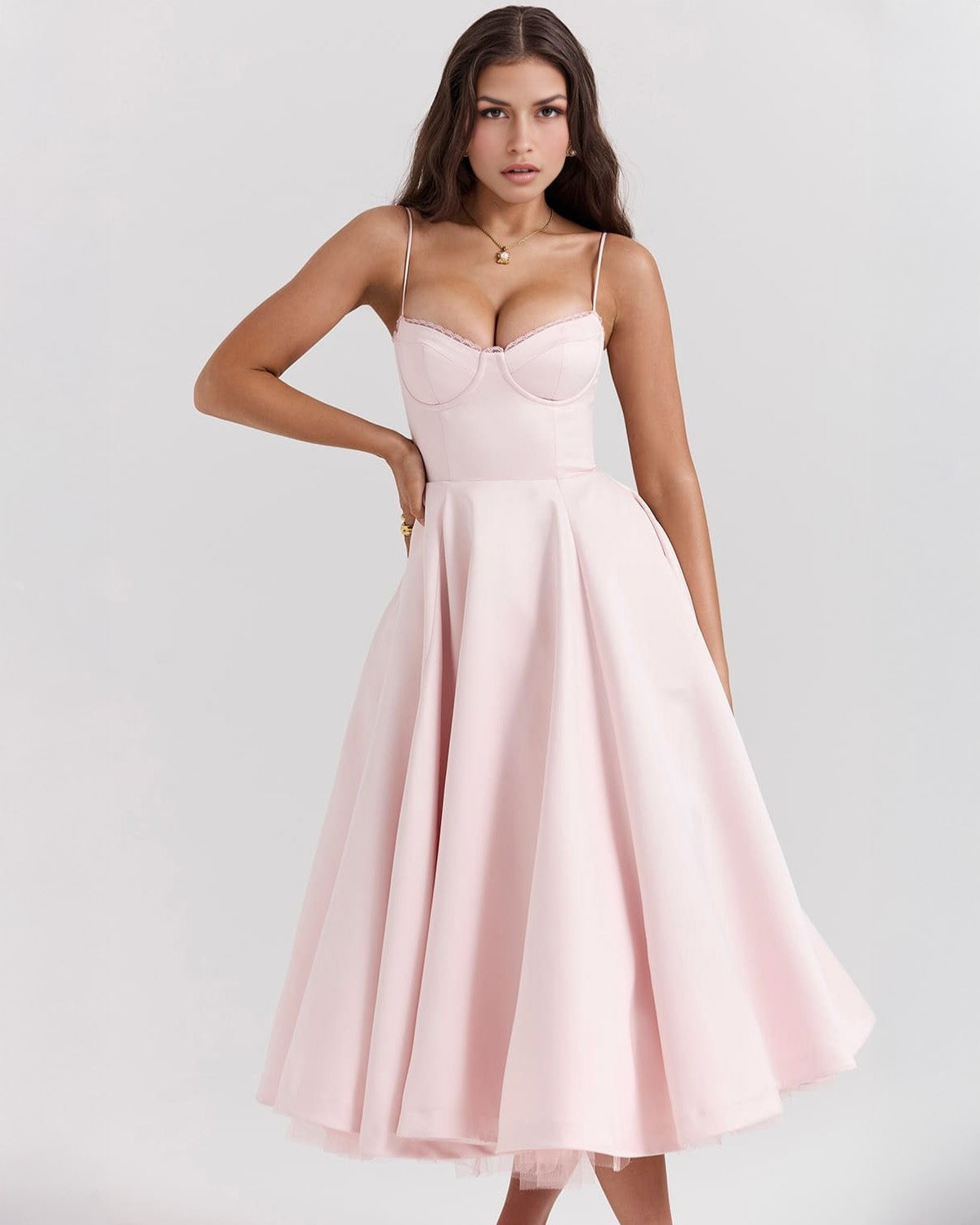 Calista Duchess Midi Dress