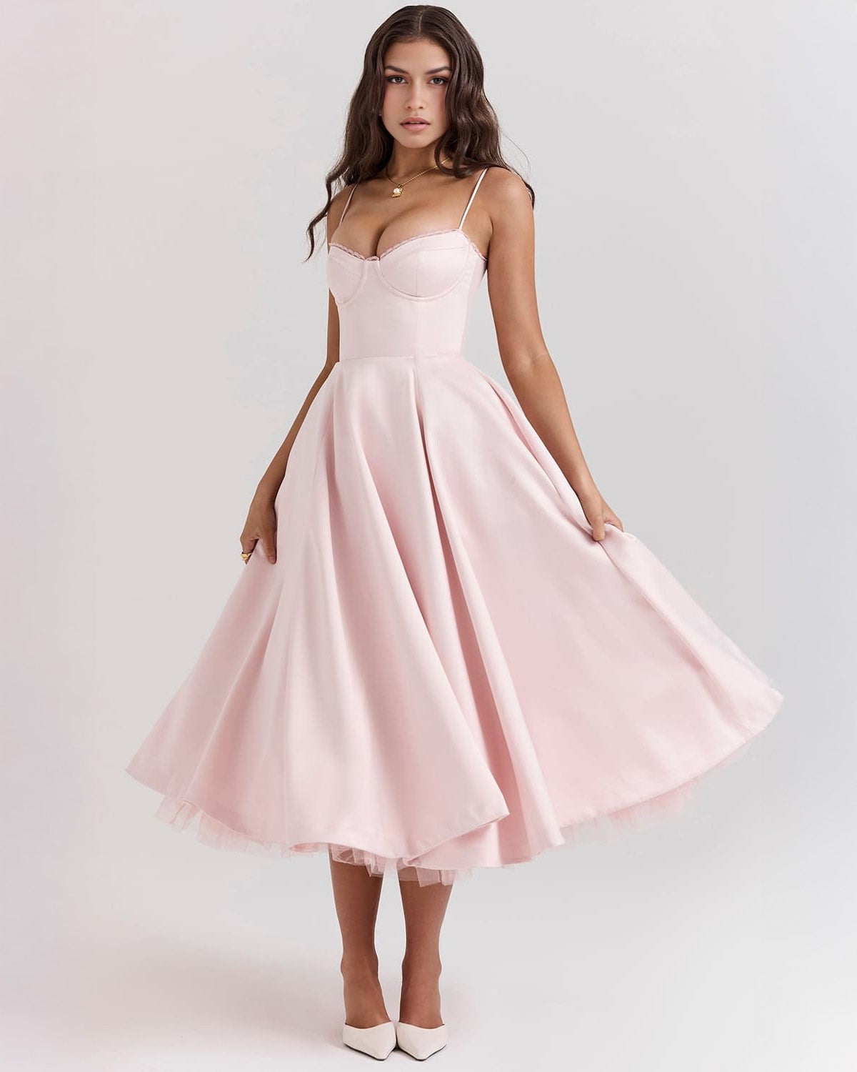 Calista Duchess Midi Dress