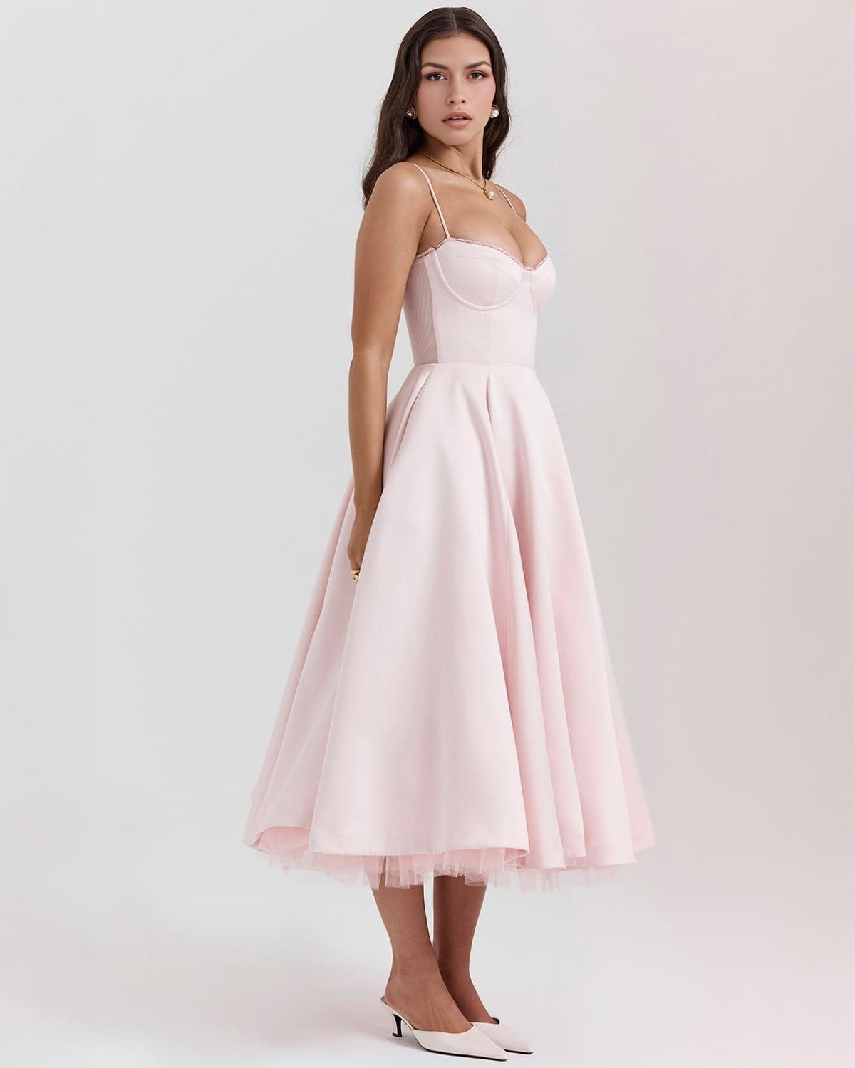 Calista Duchess Midi Dress