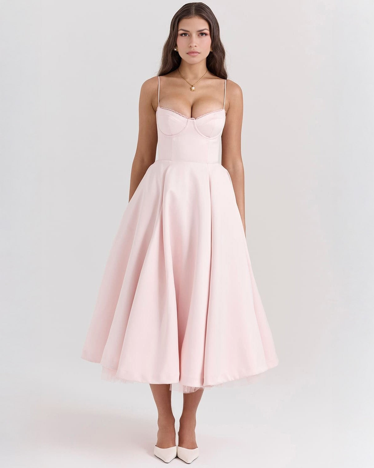 Calista Duchess Midi Dress