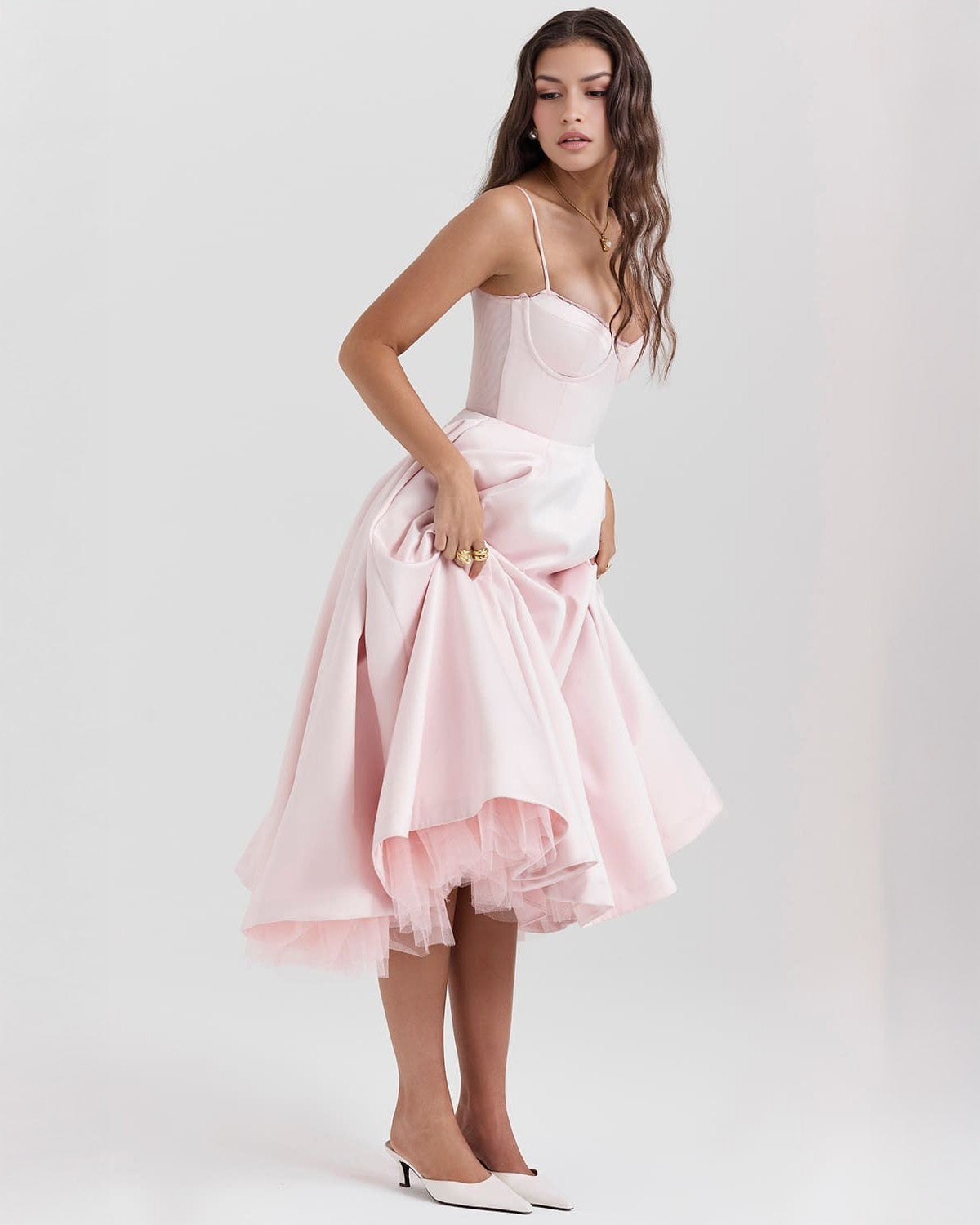 Calista Duchess Midi Dress
