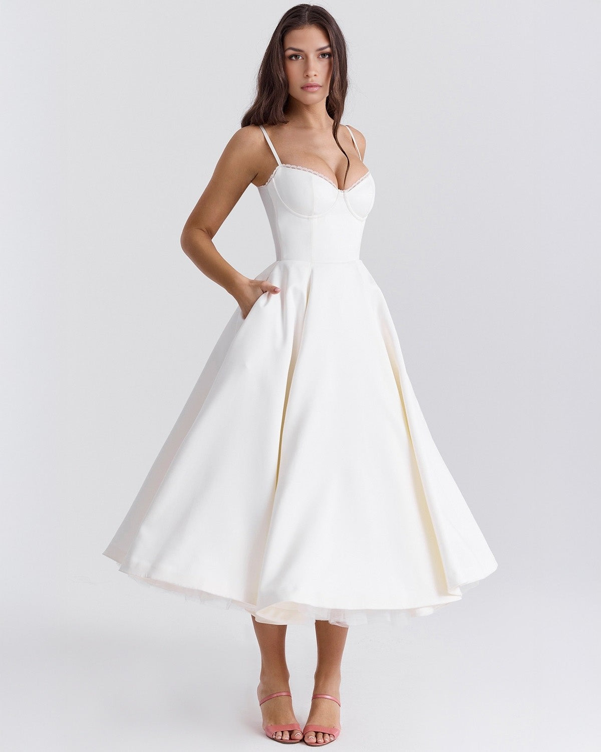 Calista Duchess Midi Dress
