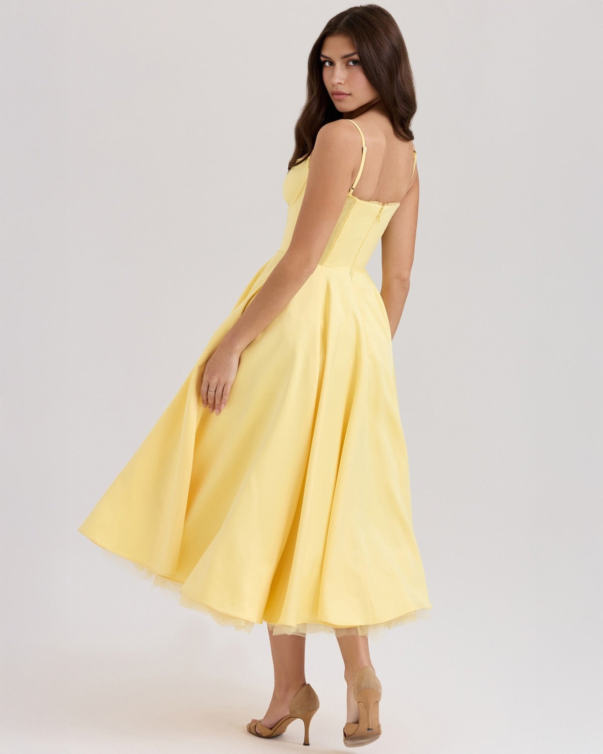 Calista Duchess Midi Dress