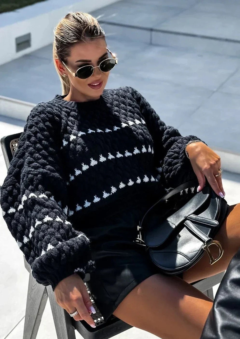 Celeste Puff-Sleeve Pullover