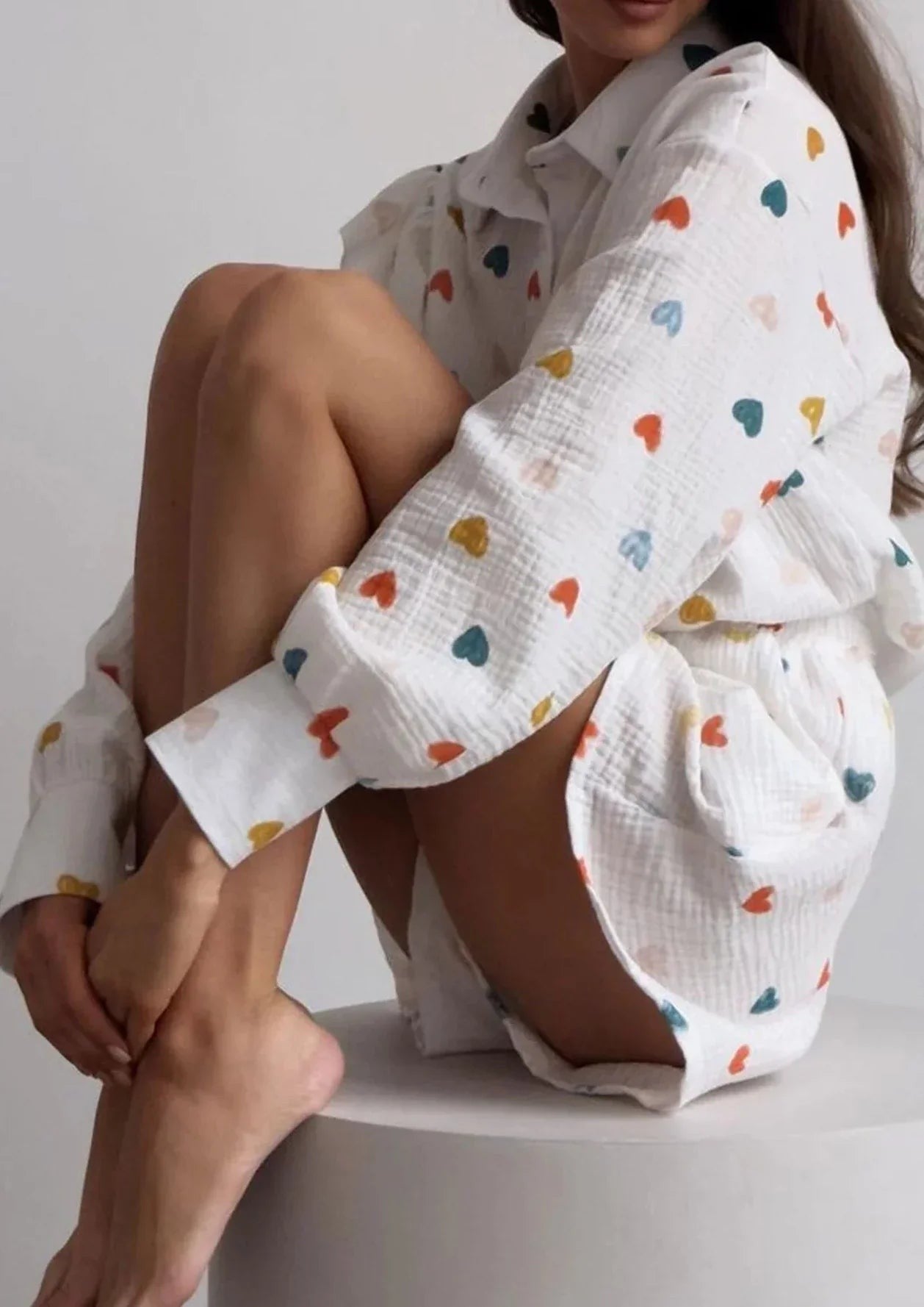 Cora Heart-Print Lounge Set