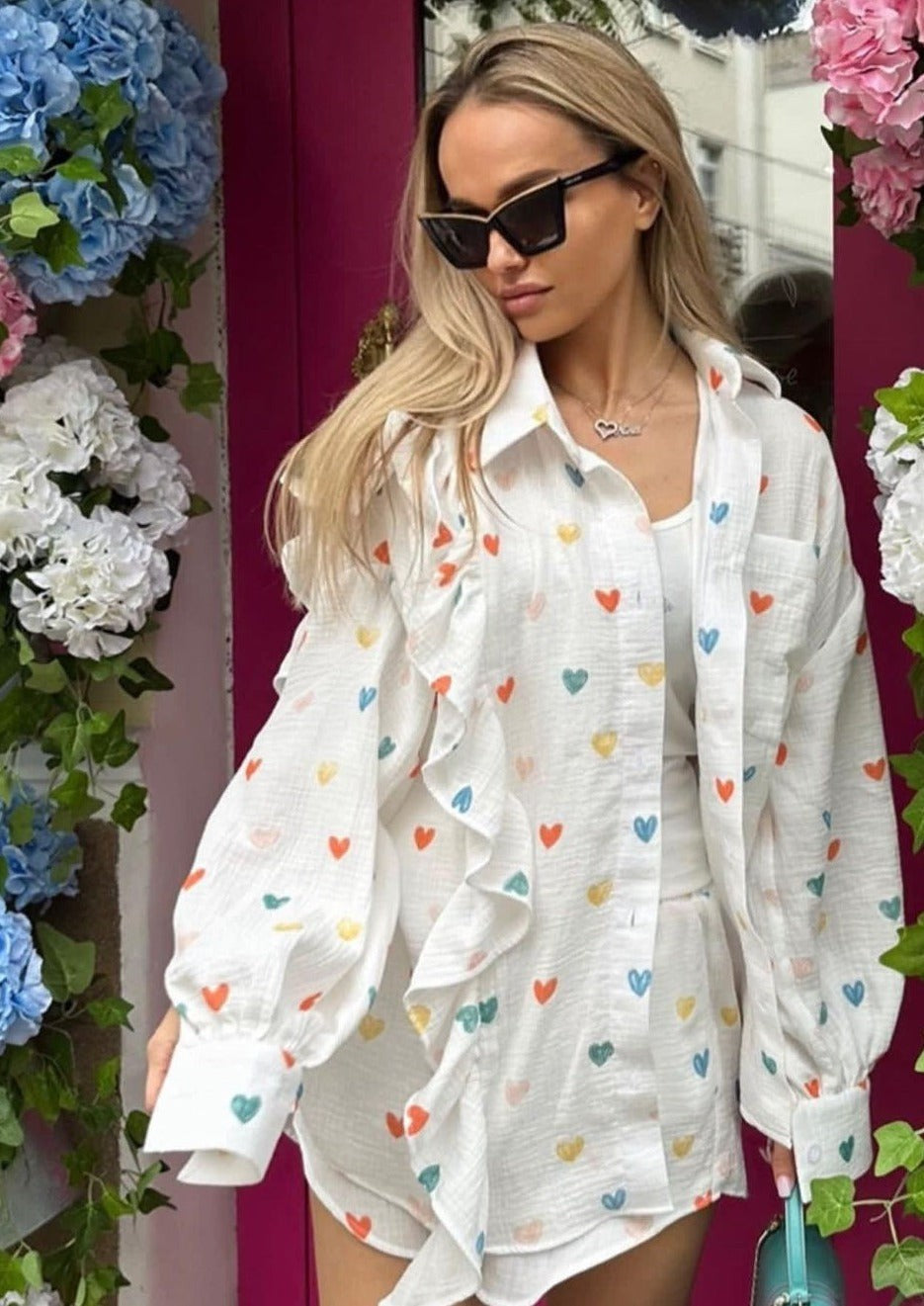 Cora Heart-Print Lounge Set
