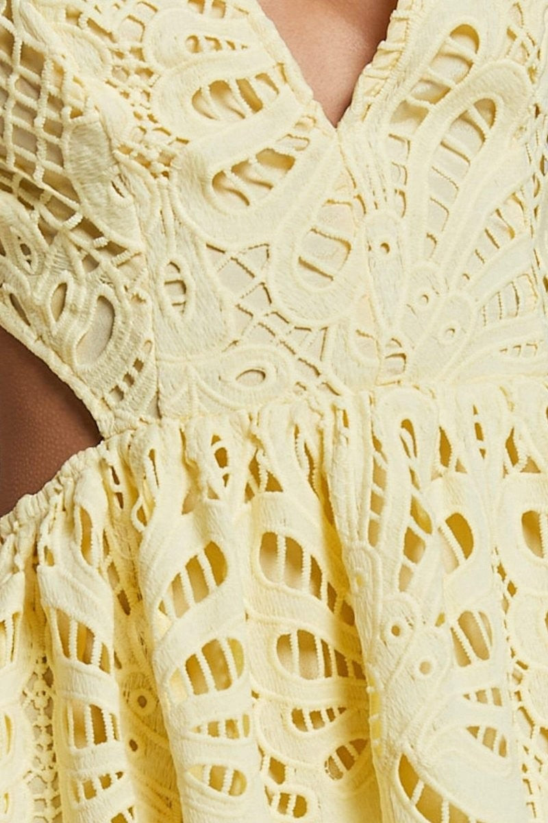 Eloise Lace-Embellished Midi Dress