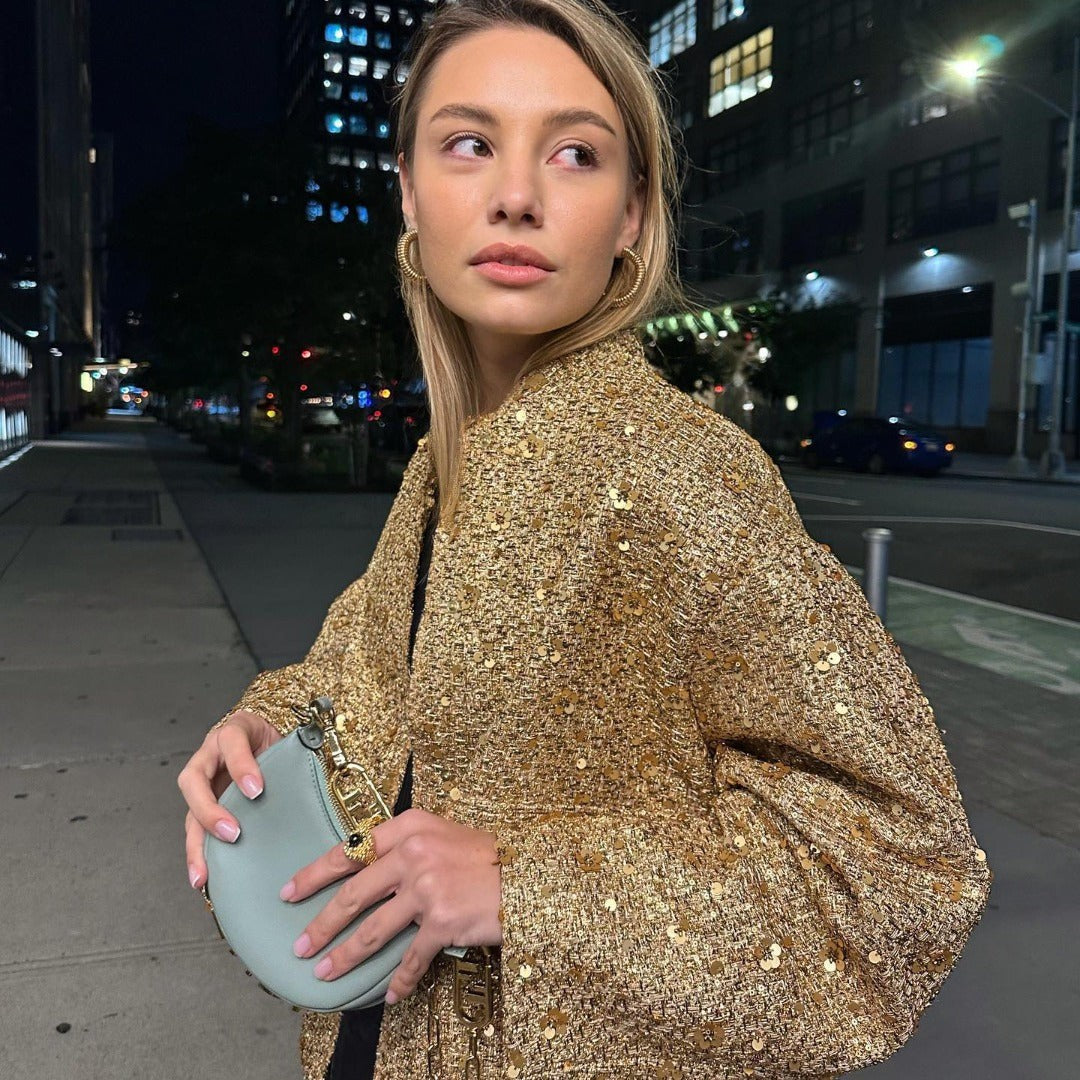 Marquise Sequin-Embroidered Jacket
